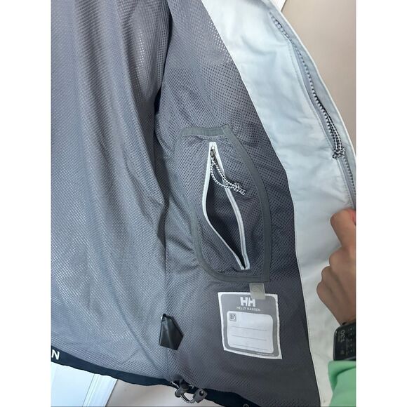 Helly Hansen Womens S Sailing Jacket Reversible Waterproof No Hood - Picture 8 of 9